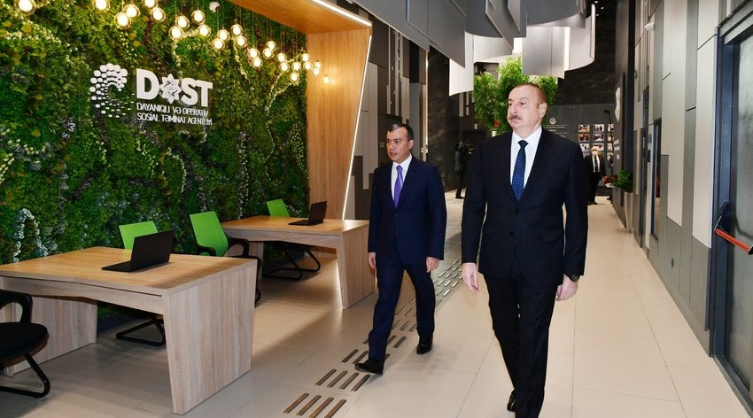 Президент Ильхам Алиев принял участие в открытии Центра DOST №5