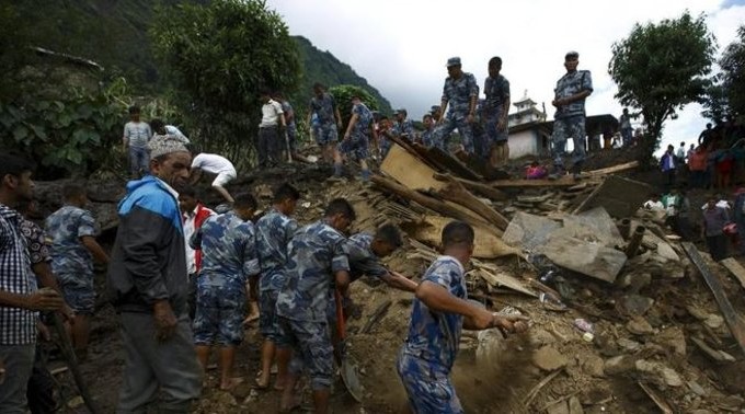 Nepal landslide kills 14