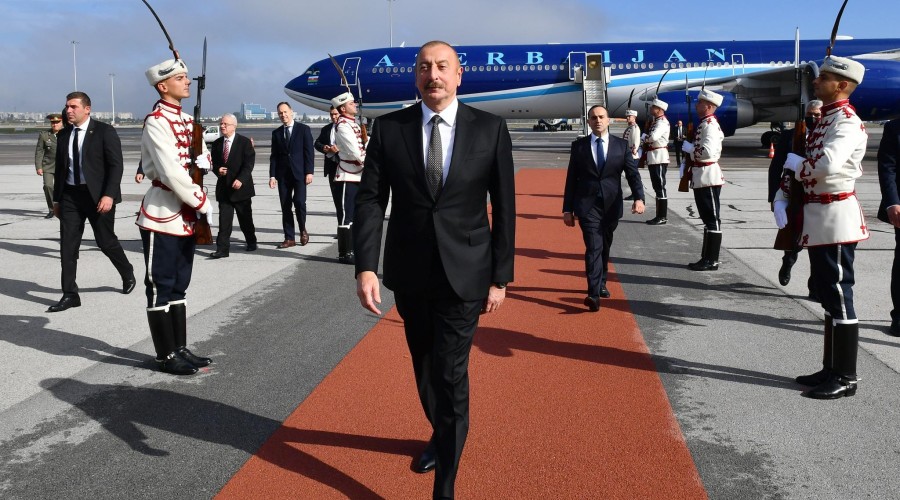 The President of Azerbaijan went on an official visit to Bulgaria