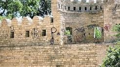 The walls of the Old City have been cleaned of vandalism