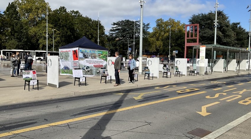 Azerbaijanis held an exhibition-action in front of the UN office in Geneva