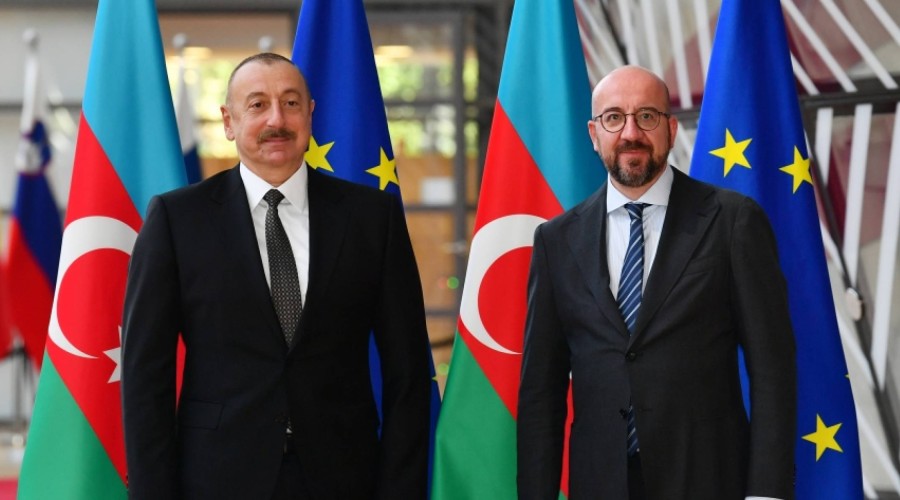 The meeting of President Ilham Aliyev with the President of the Council of the European Union has started in Prague