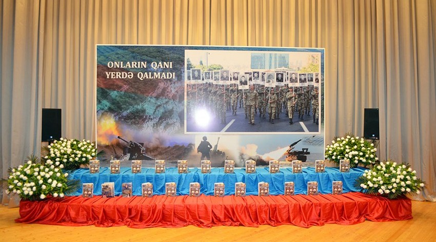 Vətən müharibəsi şəhidlərinə həsr olunan kitabın təqdimatı keçirilib