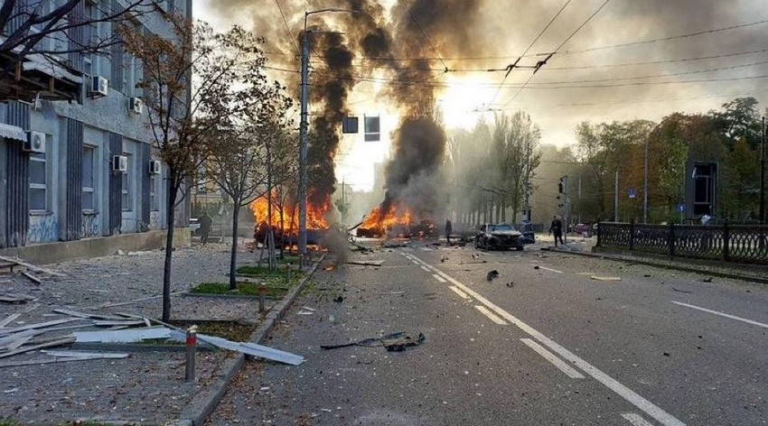 Kiyev kamikadze dronları ilə hücuma məruz qalıb