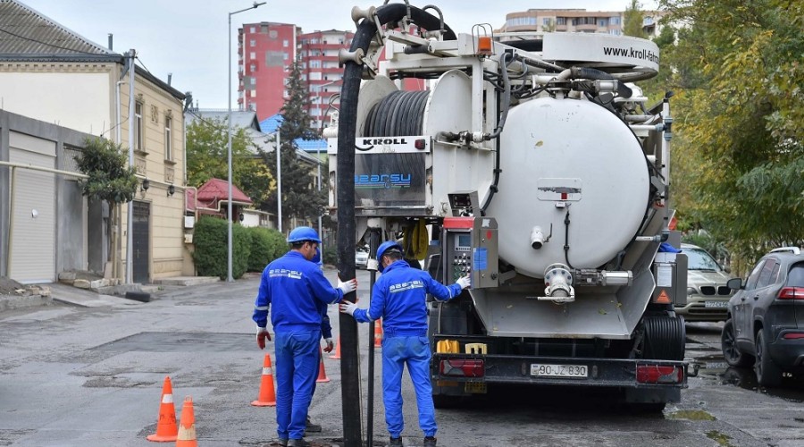 «Азерсу» приступил к решению проблем на водосточных линиях