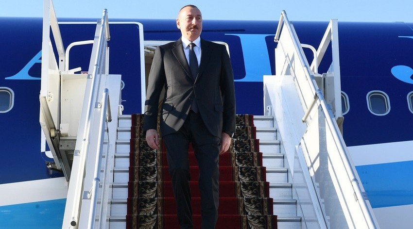 President Ilham Aliyev went on a business trip to Georgia