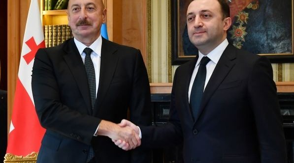 The President of Azerbaijan and the Prime Minister of Georgia make statements to the press