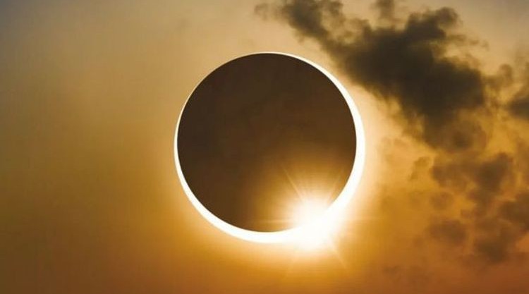 The second solar eclipse has begun