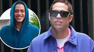 Kim Kardashian's ex Pete Davidson 'suffers meltdown' and 'throws coffee, candles and a TV in his trailer'