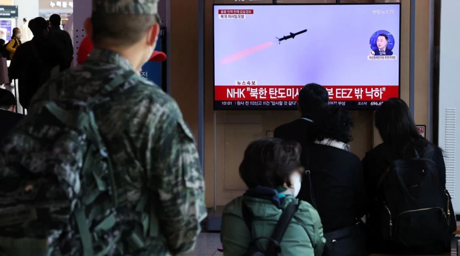 North Korea missile lands off South Korean coast for first time; South responds with own launches