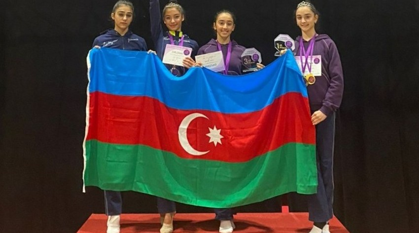 2 bədii gimnastımız beynəlxalq turnirdə qızıl medal qazanıb