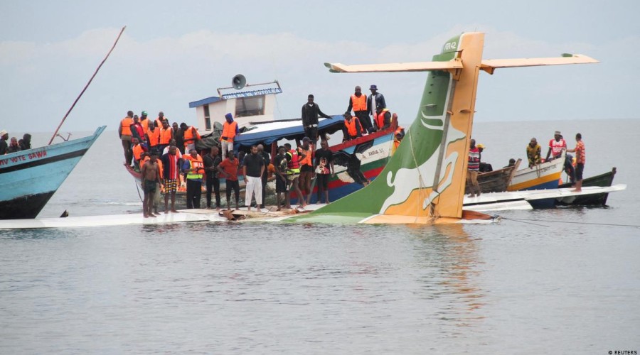 Passenger plane crashes into Lake Victoria in Tanzania