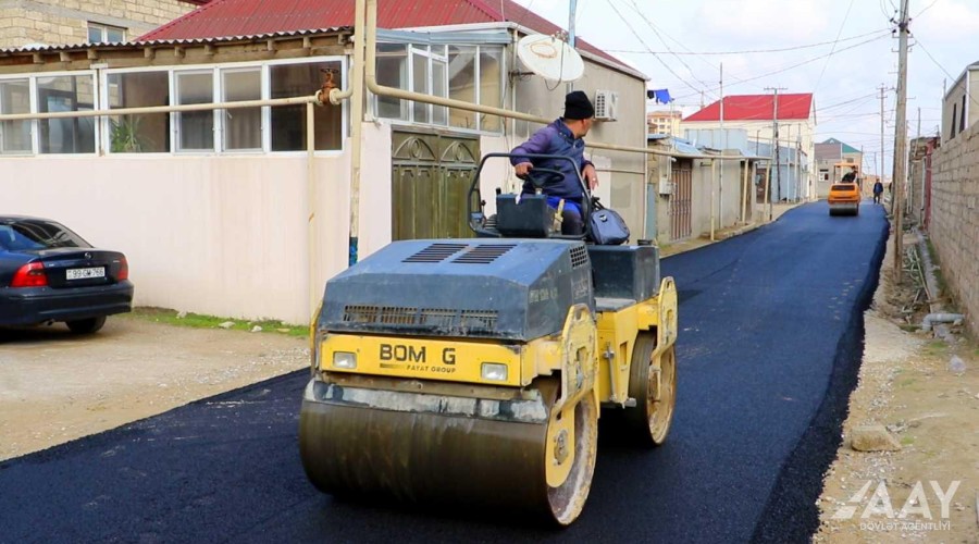 Bakıda bu küçə təmir edilir