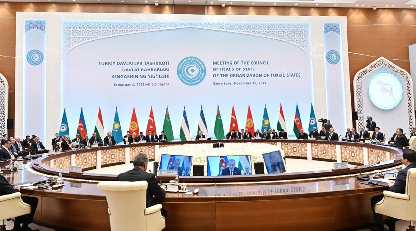 Official reception organized in honor of heads of state and government attending 9th Summit of Organization of Turkic States in Samarkand