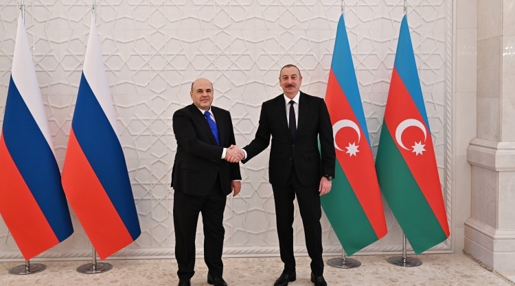 President Ilham Aliyev, Prime Minister of Russia Mikhail Mishustin hold expanded meeting