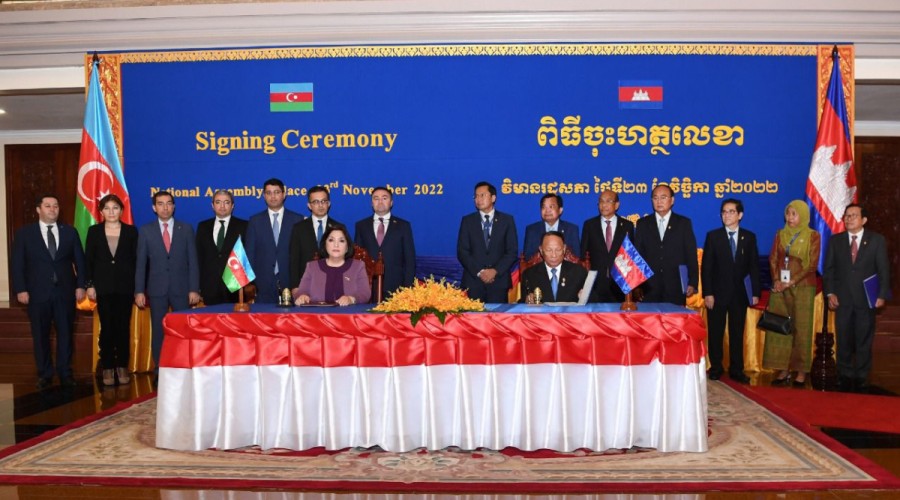 Parliaments of Azerbaijan and Cambodia sign MoU