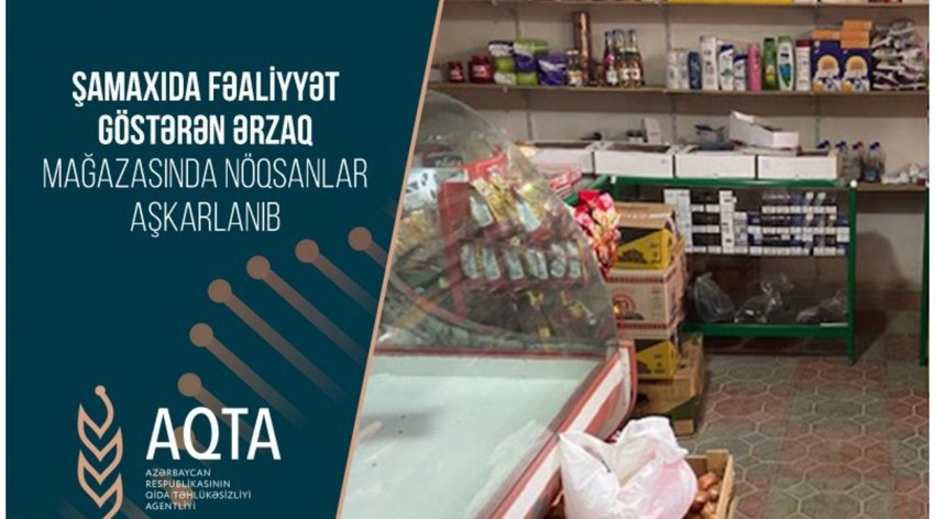 Ərzaq mağazasında nöqsanlar aşkarlanıb