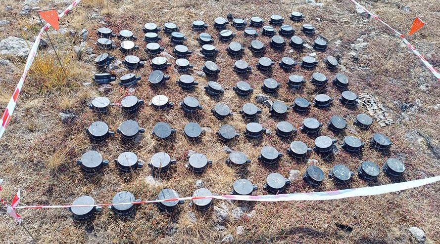 Officer: "The mines buried in Sarıbaba contain 65 grams of explosives"