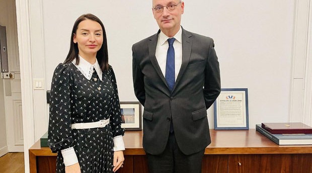 Leyla Abdullayeva Fransa XİN-in departament direktoru ilə görüşüb - FOTO