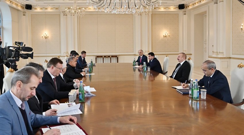 The President of Azerbaijan received the President of Tatarstan