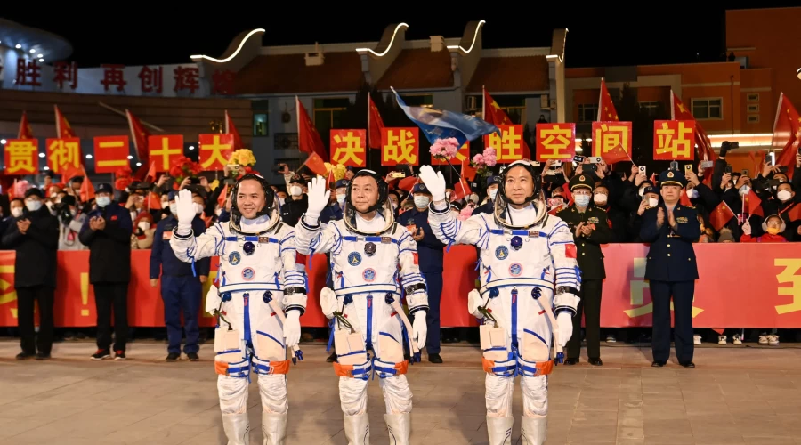 Chinese astronauts board space station in historic mission