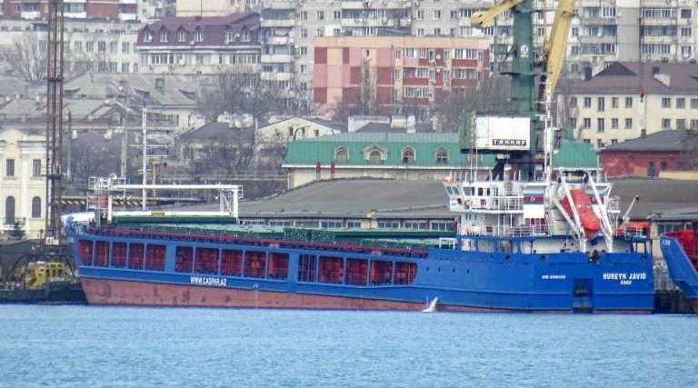 Huseyin Javid ship made its first visit to Bekdash port after repair