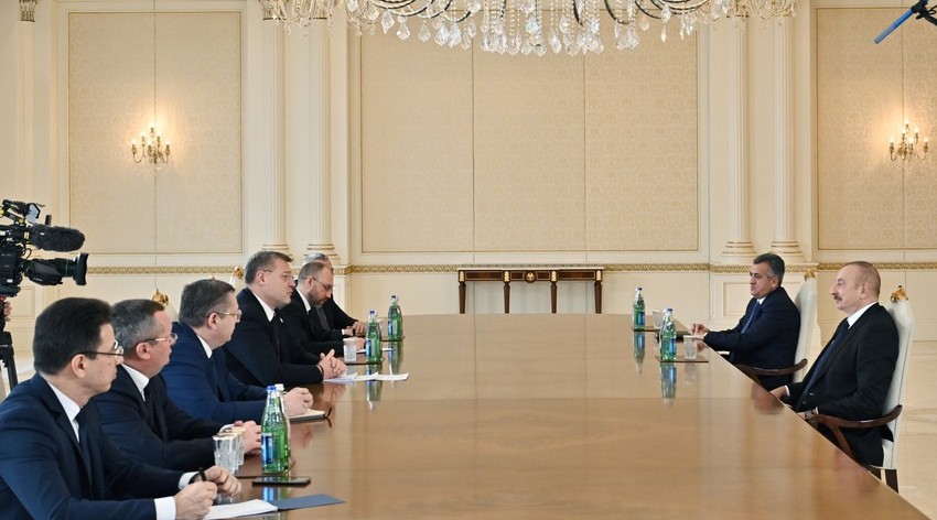 President Ilham Aliyev received the governor of Astrakhan province - UPDATE