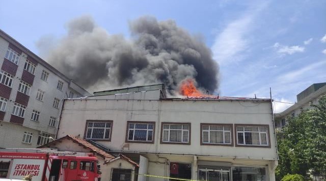 A fire broke out in Ciragan Palace in Istanbul