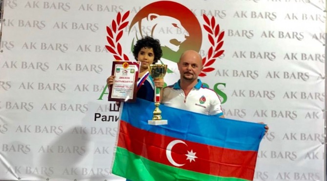 Azerbaijani gymnast won a gold medal in Russia