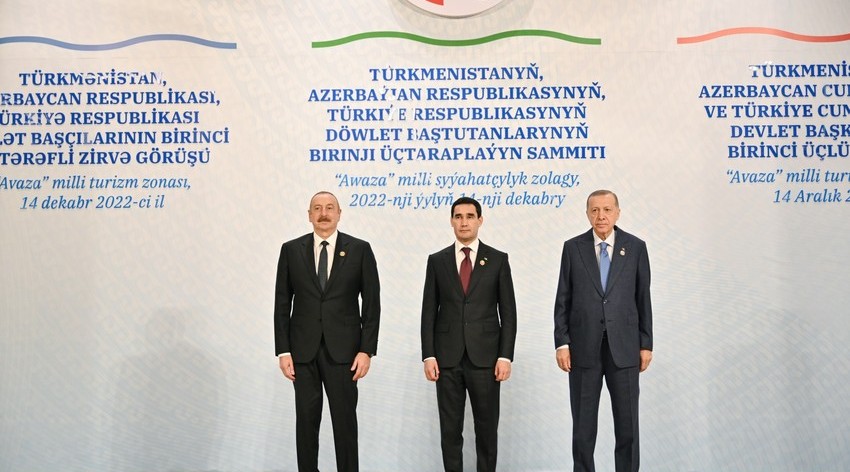 The presidents of Azerbaijan, Turkey and Turkmenistan had a wide-ranging meeting