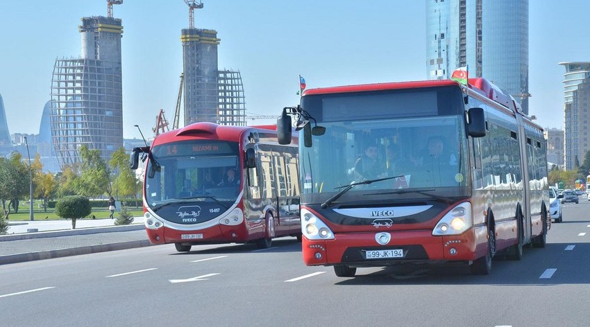 Bakıda iki marşrut xəttinin hərəkət sxemi müvəqqəti dəyişdiriləcək - FOTO