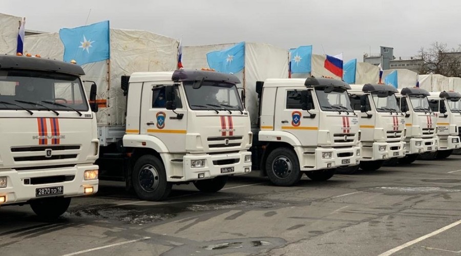 Участники акции протеста в Шуше, не препятствовали машинам с гумпомощью для армян