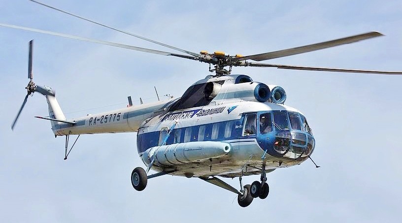 "Mi-8" helicopter crashed during landing in the Republic of Buryatia, Russia.