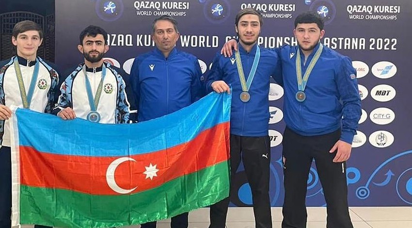 Azerbaijani wrestlers won 4 medals at the world championship and championship