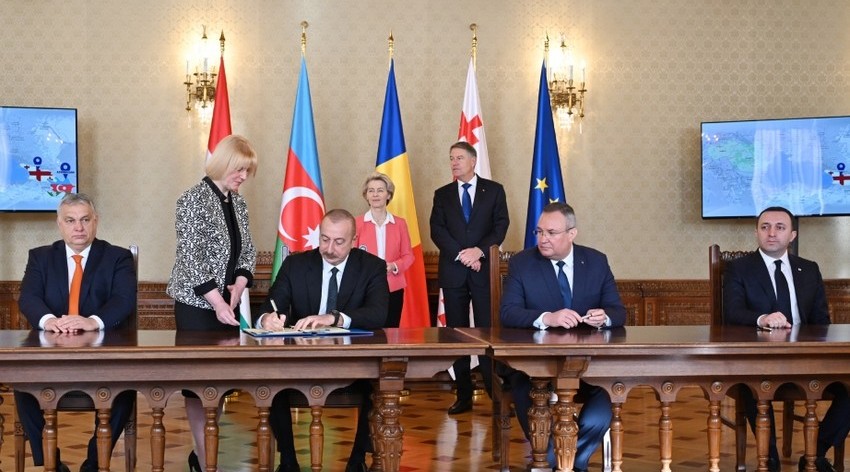 Azerbaijan, Georgia, Romania, and Hungary sign agreement on green energy in Bucharest