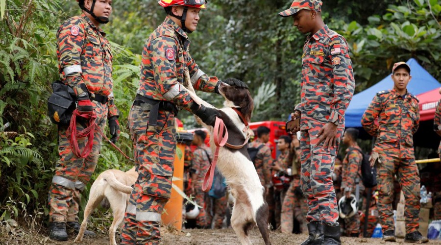 Search continues for 9 campers caught in Malaysia landslide