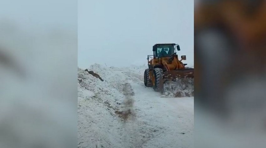 Roads are cleared of snow in Kalbajar