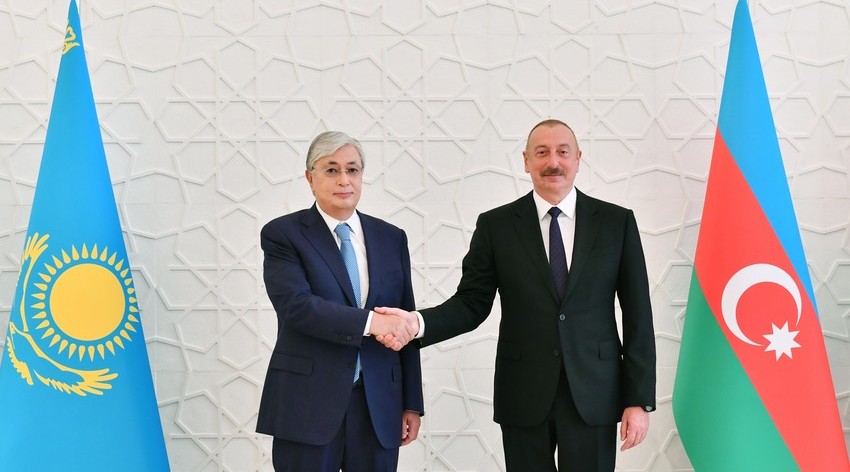 He congratulated the President of Kazakhstan Ilham Aliyev