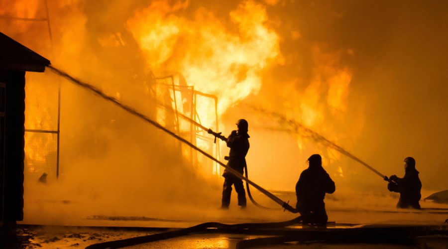 A fire broke out in one of the military units in Moscow