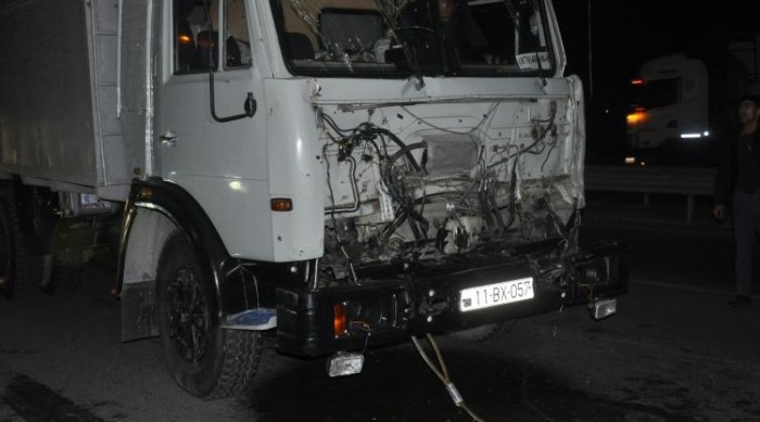 Two trucks collided in Kalbajar and one person was injured.