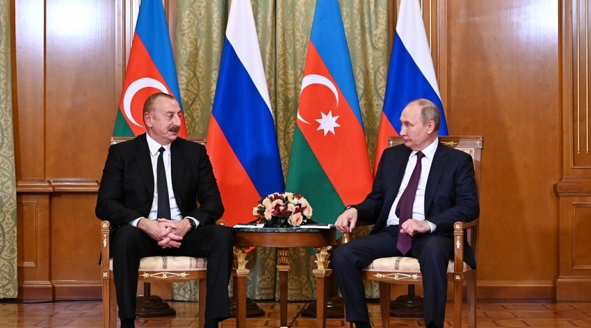 Əliyev və Putin Azərbaycan-Ermənistan sərhədində təhlükəsizliyin təmin edilməsi məsələlərindən danışıb