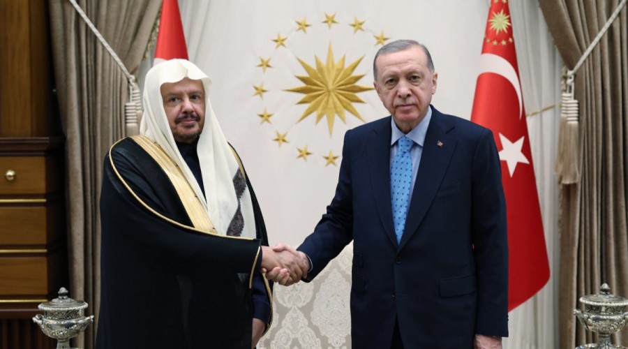 Erdogan receives Chairman of the Council of Saudi Arabia
