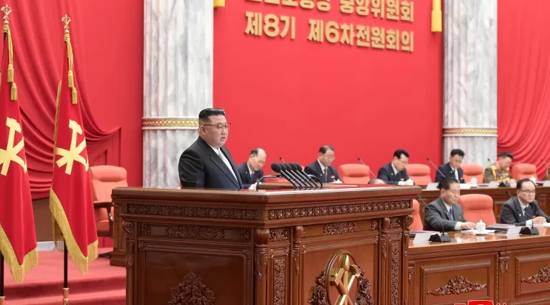 North Korea’s Kim hails economic, military successes at meeting