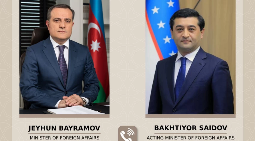 Jeyhun Bayramov congratulated the new Minister of Foreign Affairs of Uzbekistan