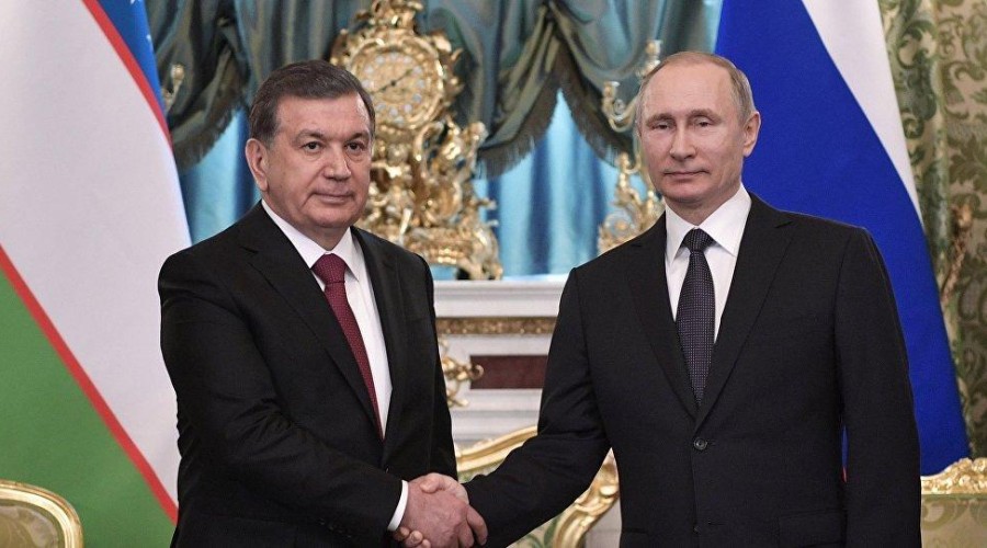Ttelephone conversation held between the presidents of Russia and Uzbekistan