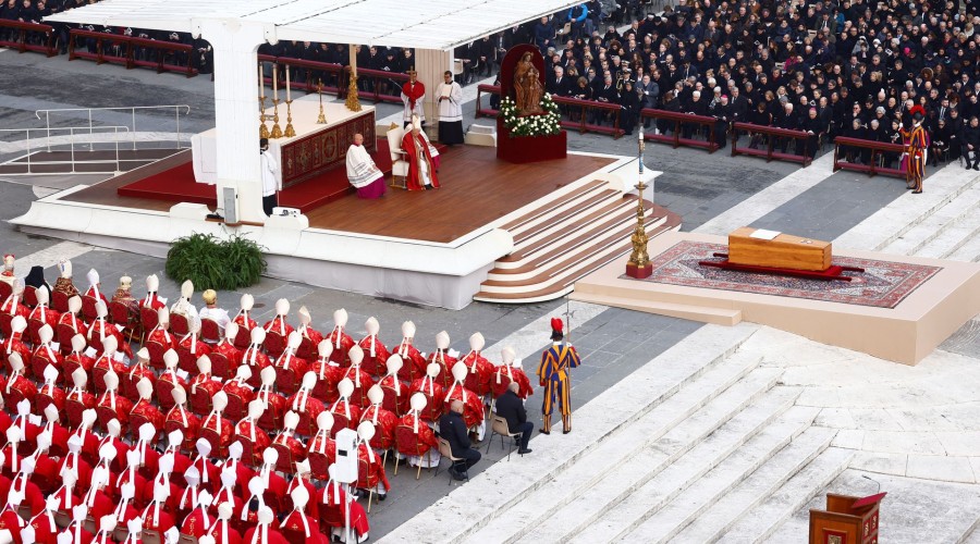 Pope Francis presides over funeral of predecessor Benedict