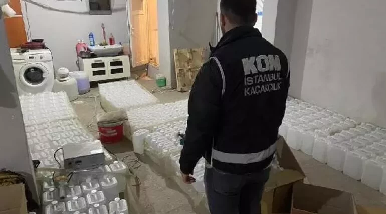 Over 126 tons of bootleg alcohol seized in Istanbul last year