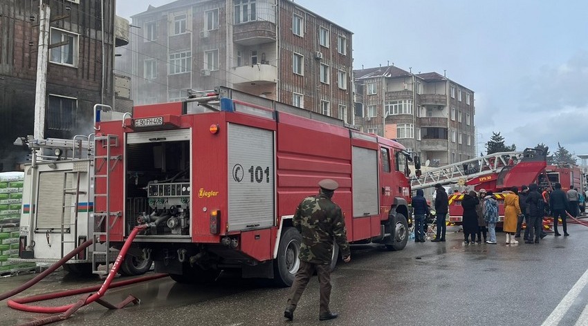 Abşerondakı yanğın söndürüldü