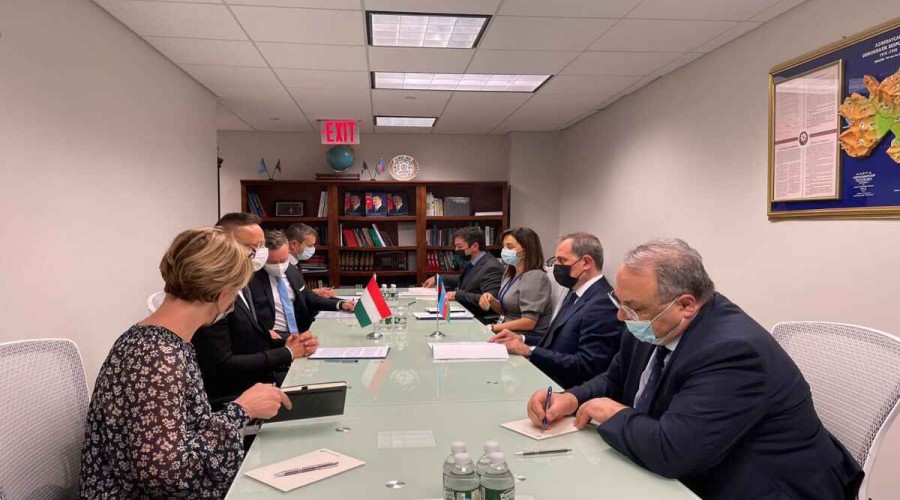 Azerbaijani FM meets with his Hungarian counterpart