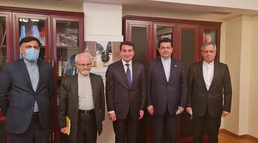 Hikmat Hajiyev meets Iranian deputy foreign minister